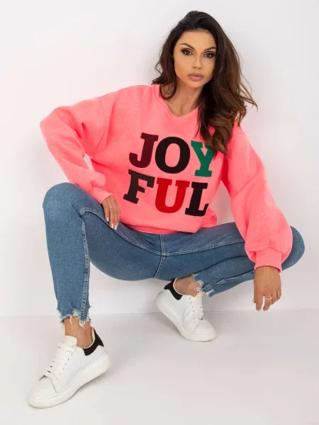 Суичър с качулка Fashionhunters розово