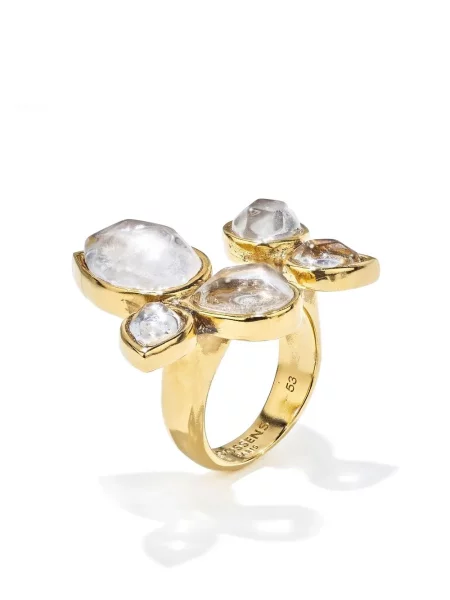 Inel Goossens de cristal auriu