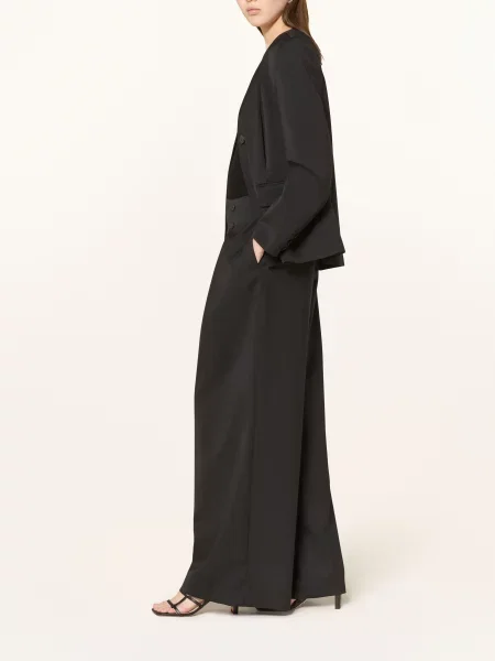 Claudie Pierlot Spodnie Z Materiału Typu Marlene schwarz czarne