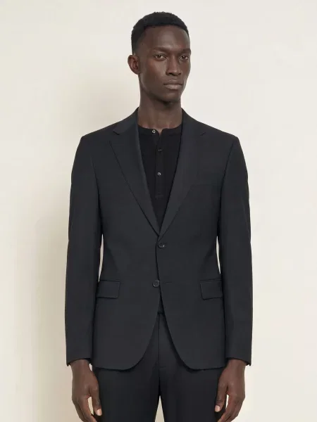 Strellson Oblekové Sako Slim Fit black černé