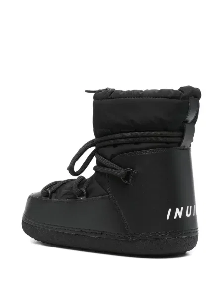 Botine Inuikii cu șireturi din dantelă negru
