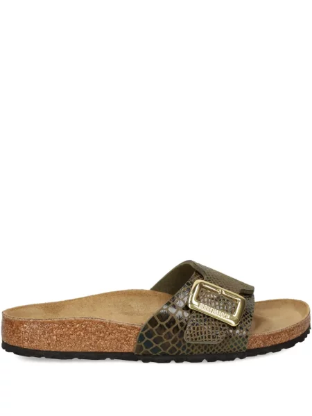 Sandale Birkenstock cu cataramă verde