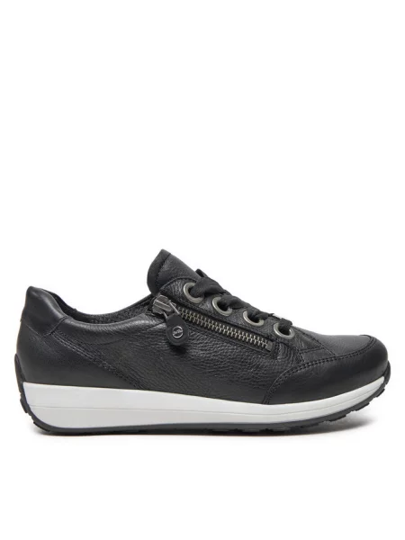 Skórzane Sneakersy dla Kobiet ara czarne