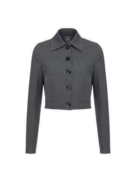 Kurtka Pinko jednorzędowa casual szara