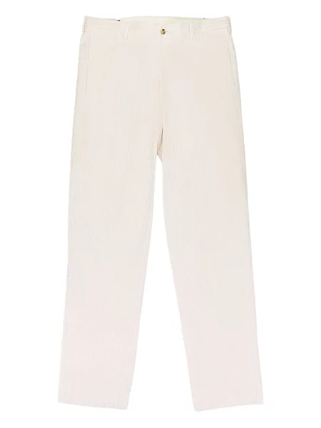 Pantaloni Aimé Leon Dore de catifea cord alb