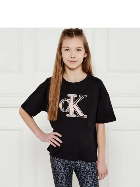 Calvin Klein Jeans Póló Boxy Fit fekete