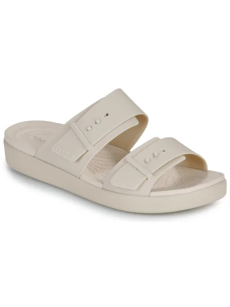 Csatos félcipő Crocs bézs