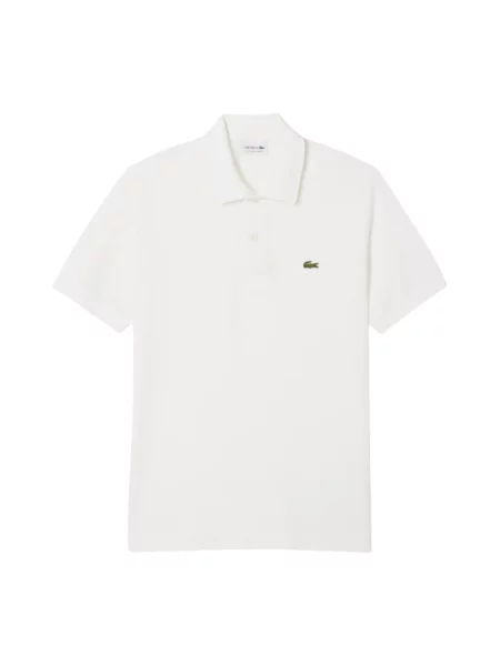 Koszulka polo o kroju regular fit z mieszanki bawełny Lacoste biała