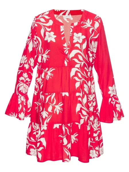LASCANA Rochie de vară roșu alb