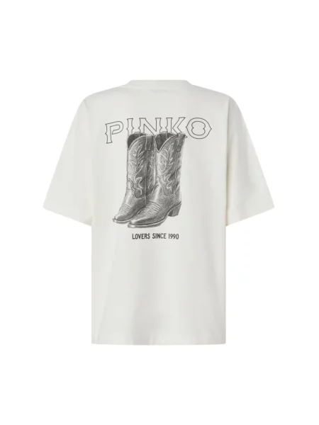 Pinko T-shirt beżowa