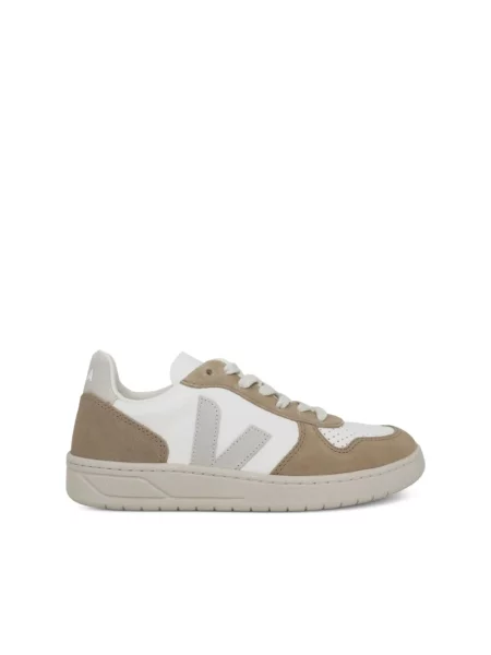 Wielobarwność sneakersy Veja V-10 skórzane białe