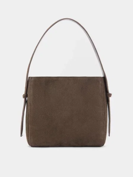 MANGO Сумка Шкіра коричневий