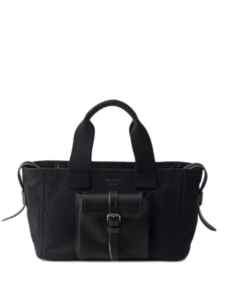 Geantă shopper Prada din piele negru