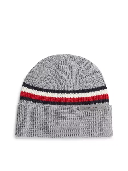 TOMMY HILFIGER Căciulă bleumarin roșu / alb gri