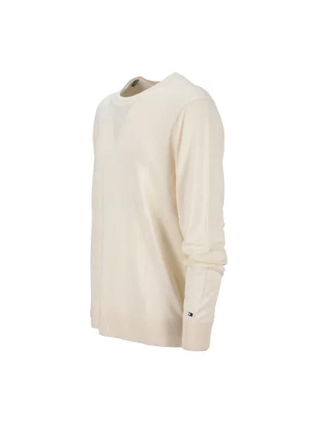 Tommy Hilfiger Sweter weiss beżowy