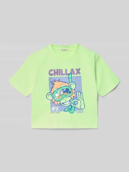 T-shirt z nadrukiem z motywem i okrągłym dekoltem Billieblush
