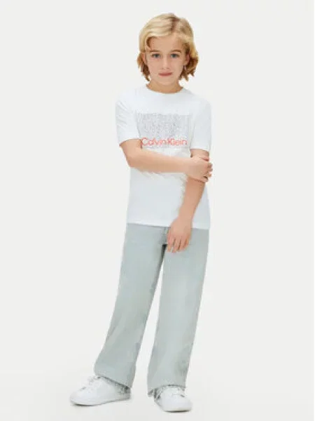 Dětské tričko Calvin Klein Jeans bílé