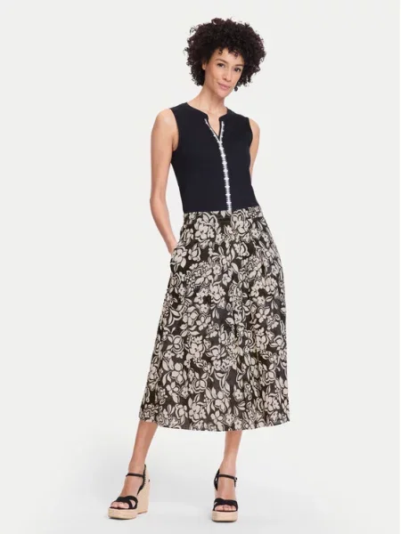 Olsen Спідниця трапеція чорний