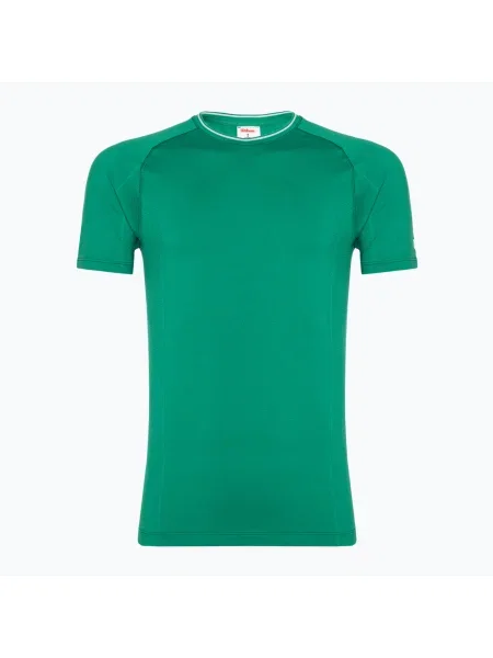 Tricou pentru bărbați Wilson Team Seamless Crew courtside green verde