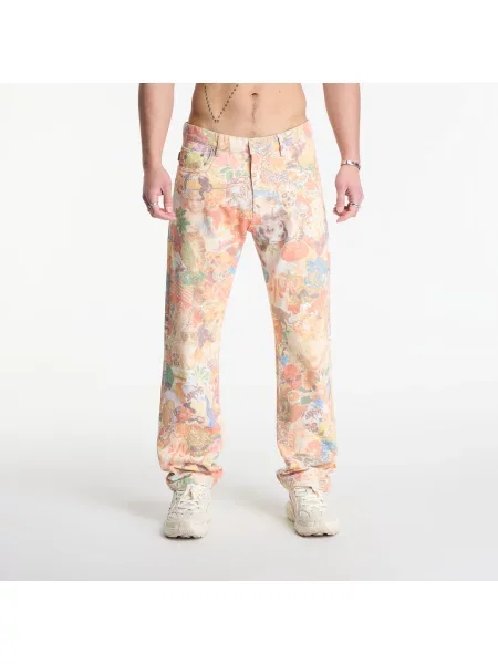 Blugi PLEASURES Stickers Straight Leg Jeans Multi 32