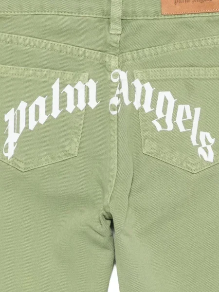 Jeansy dziecięce Palm Angels zielone