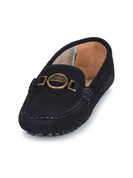 Barbour mocasini pentru femei din piele întoarsă Laire albastru