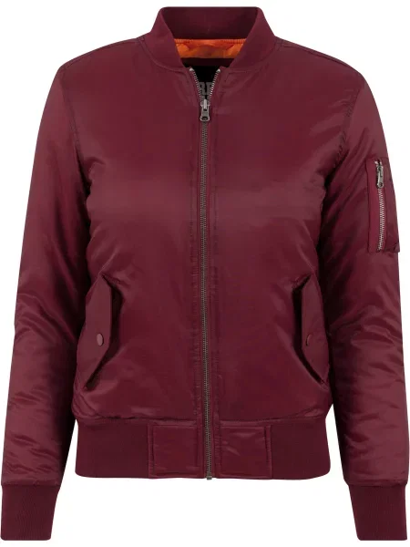 Urban Classics Přechodná bunda červeň burgundská