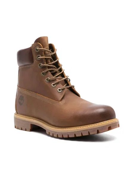 Botki Timberland skórzane brązowe
