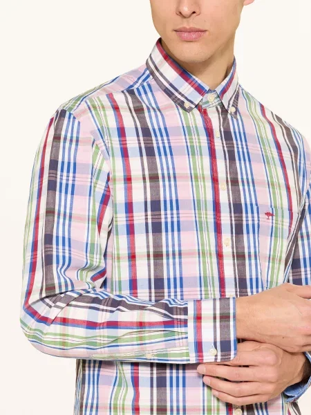 Fynch-Hatton Košile Regular Fit tmavě / zelená / modrá červená