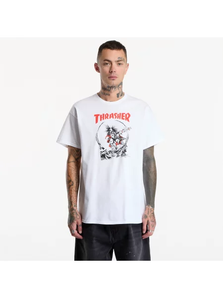 Tricou Thrasher Outlaw T-Shirt White S alb
