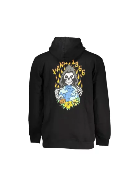 Bluza z kapturem Vans z długim rękawem klasyczna czarna