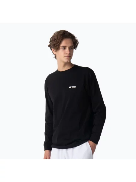 Tricou cu mânecă lungă Yonex tenis negru