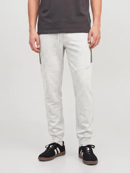 JACK & JONES Παντελόνι JPSTGORDON ανοικτό / σκούρο γκρι