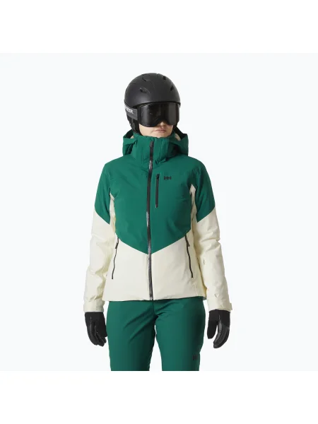 Női sí dzseki Helly Hansen Alphelia smaragd hó. Méret: XS zöld
