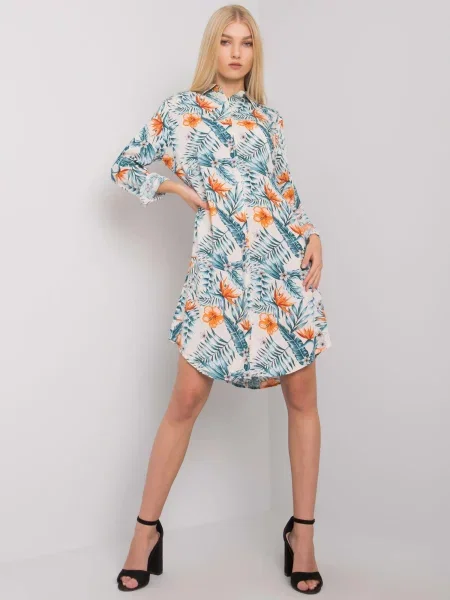 Rochie Rue Paris de costum bej