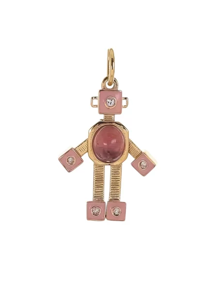 Pandantiv Van Robot galben