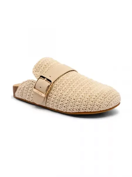 Marc Cain Mules încălțăminte cu adaos de piele bej