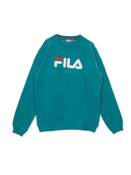 Bluza Fila z okrągłym dekoltem niebieska