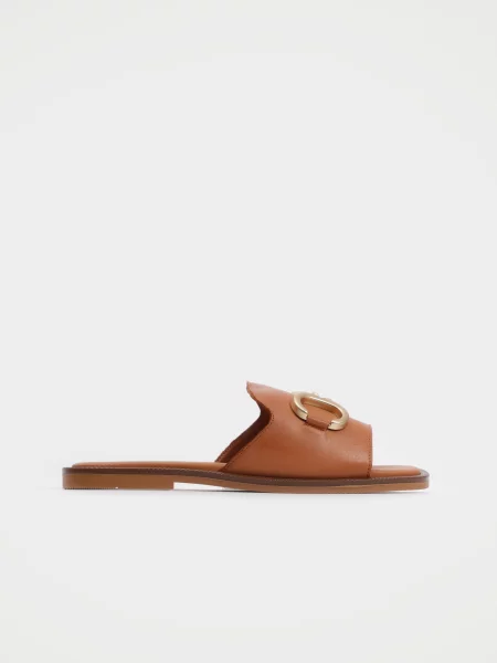 Кожаные шлепанцы Urban Trace оранжевые