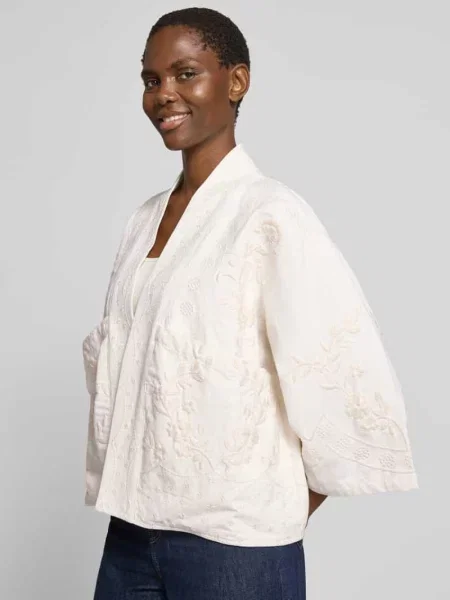 Kurtka z haftami model Rumi' Lollys Laundry biała