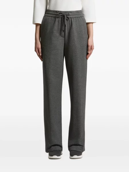 Pantaloni Peserico alergare cu cordon gri