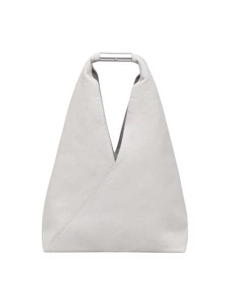 Maison Margiela torebka skórzana szara