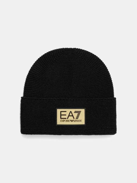 Kapa z dodatkom volne Emporio Armani črna