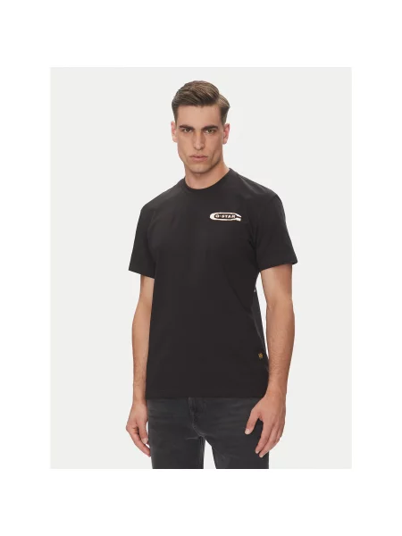 G-Star Raw T-shirt Back Gr Arch Regular Fit crna