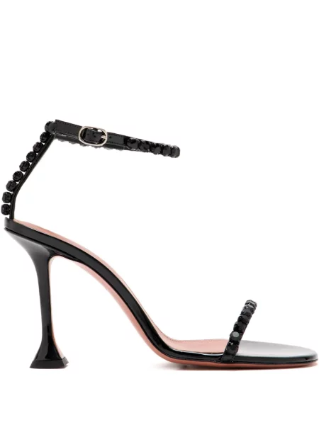 Sandale Amina Muaddi de cristal negru
