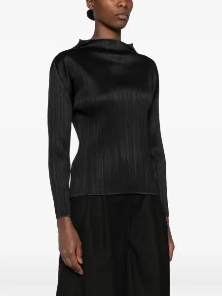 Τοπ Pleats Please Issey Miyake μαύρο