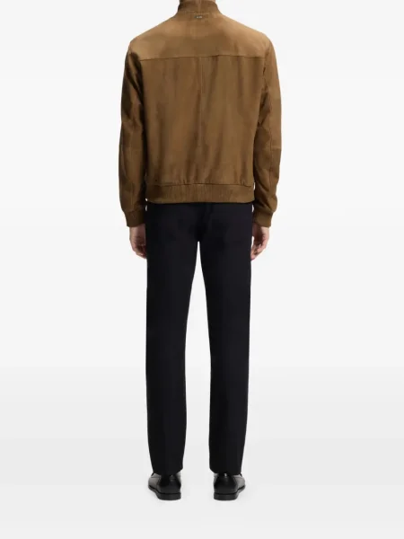 Велурено яке Boss кафяво