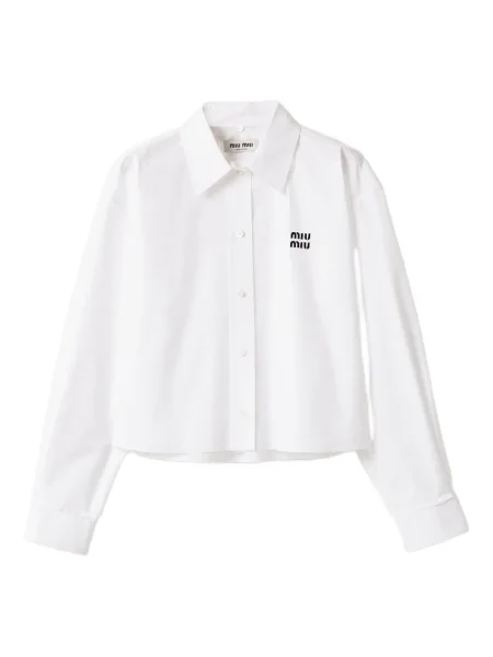 Koszula Miu Miu popelinowa biała
