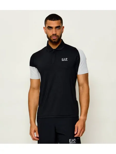 Tricou polo Ea7 negru