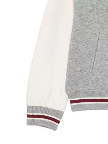 Kurtka bomber dziecięcy Emporio Armani szary